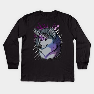 Ginga Nagareboshi Gin Pride - Ace Asexual LGBT Kids Long Sleeve T-Shirt